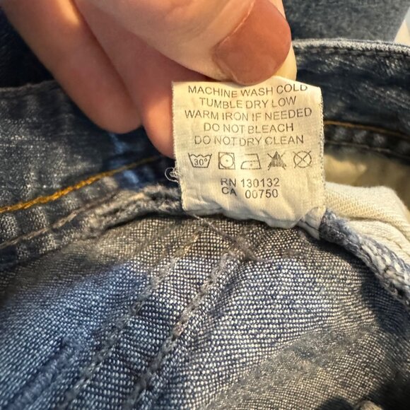 Well Worn Straight Fit Jeans Mens Blue M052-144M Cotton Denim Size 36x32 - Picture 8 of 13